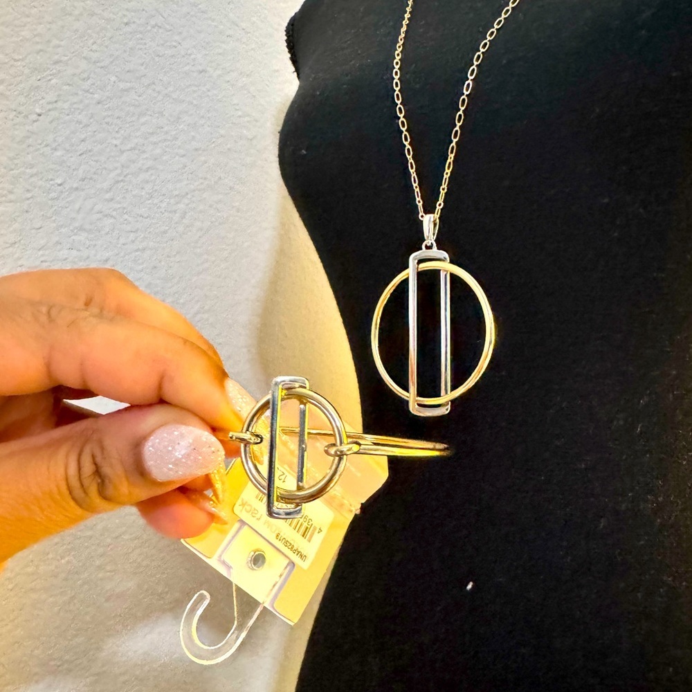 2 ITEM BUNDLE! 14th & Union Mixed Metal necklace and bracelet!